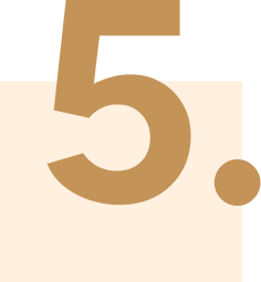 The image features a large, bold number "5" in gold color with a matching gold period next to it, set against a light beige background—a striking design often seen in digital marketing to capture attention.