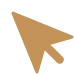 A brown computer mouse cursor, reminiscent of a digital marketing tool, points diagonally upward.