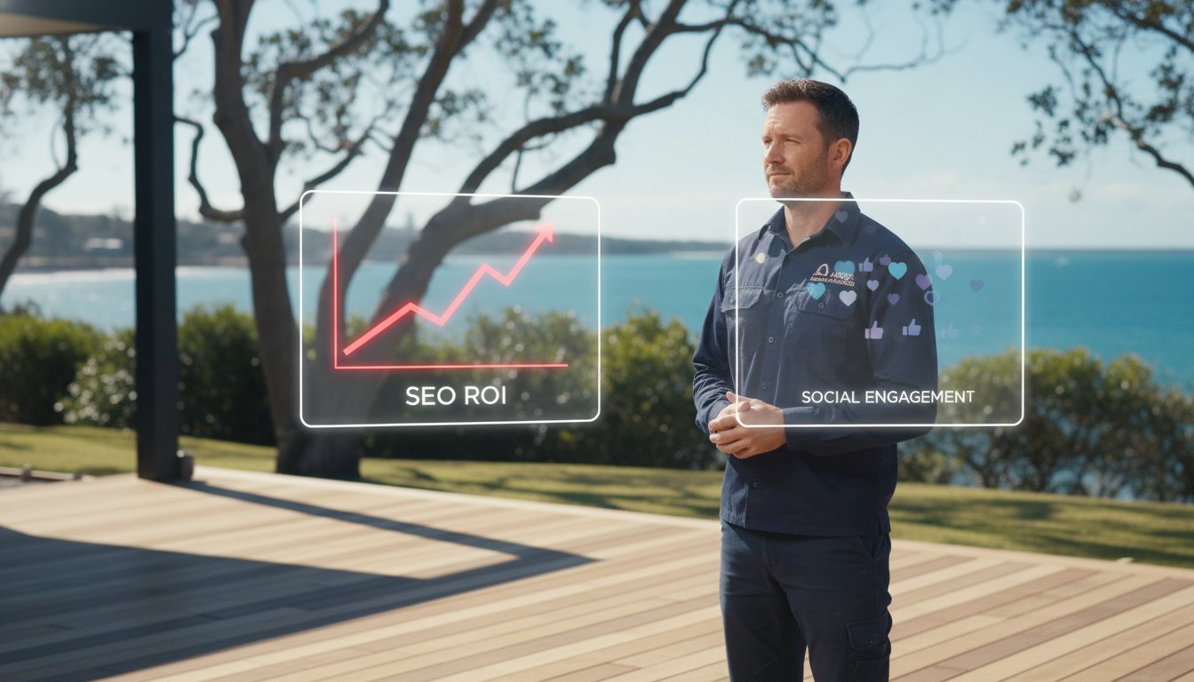 SEO or Social Media for Contractors: The 2026 ROI Showdown